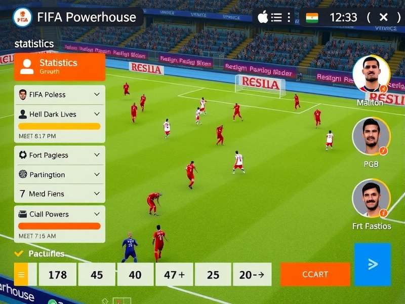 Indian FIFA Powerhouse gameplay screenshot showing realistic football action